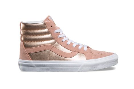 vans with rose gold stripe